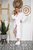 Lightweight Cotton Waffle Robe for Women - White