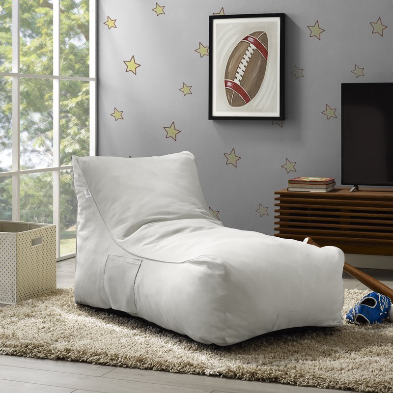 Loungie Resty Bean Bag In White