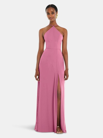 Lovely Diamond Halter Maxi Dress with Adjustable Straps - LB035 product