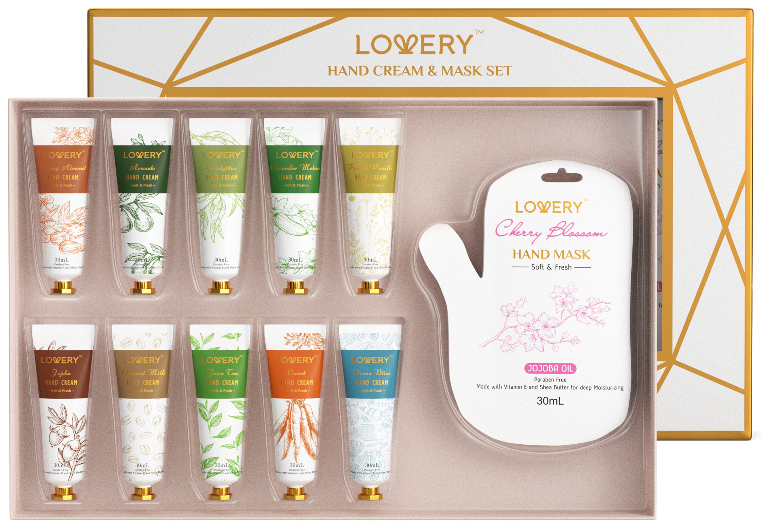 Lovery Hand Cream & Hand Mask Gift Set