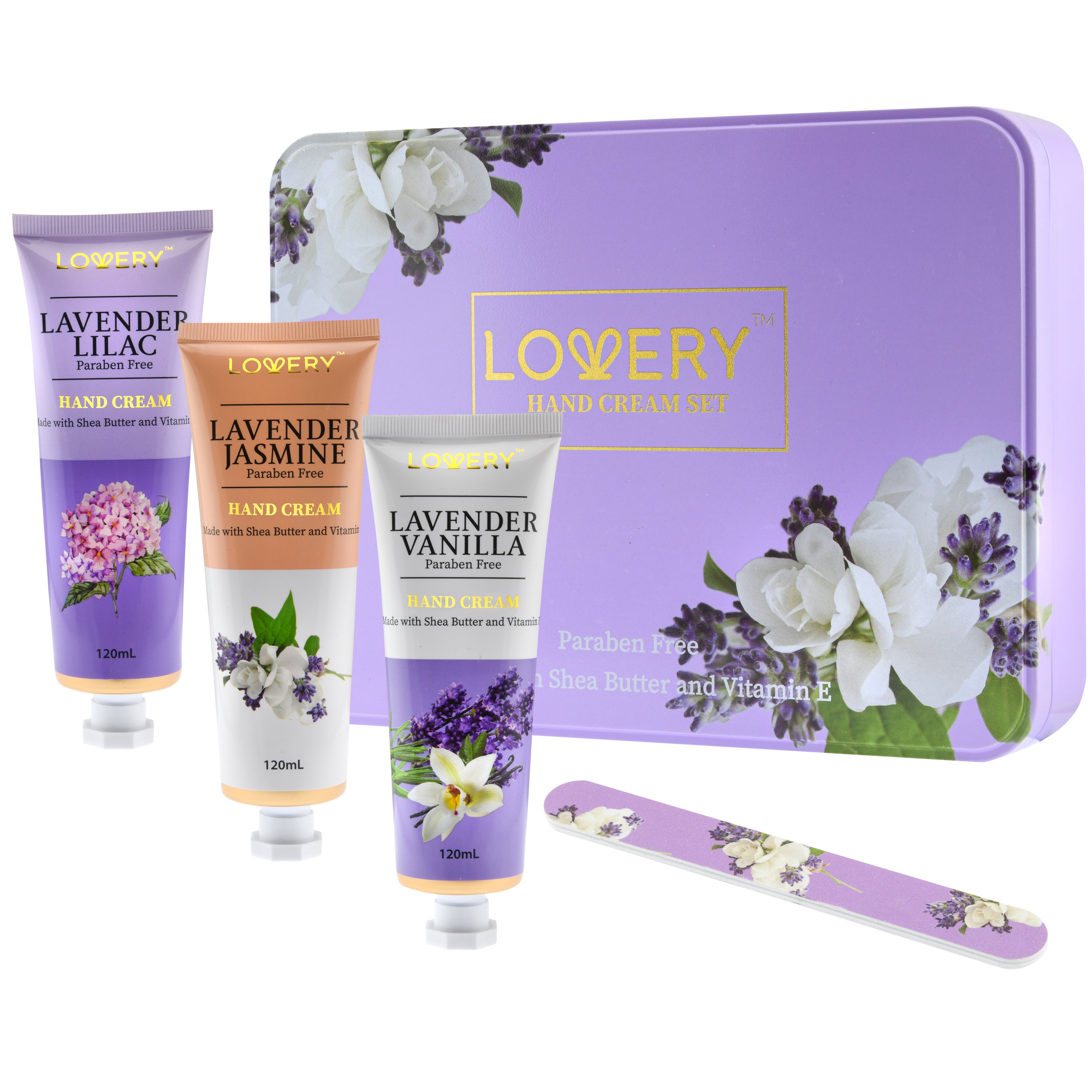 Lovery Lavender Hand Lotion Set In Purple