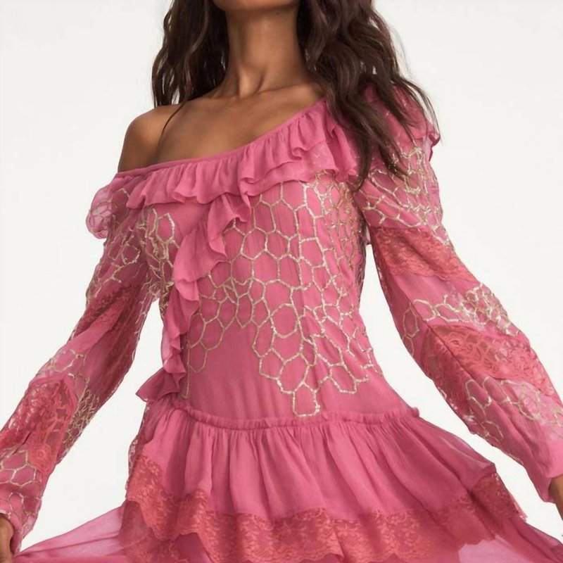 Shop Loveshackfancy Angora Dress In Wild Rose In Pink