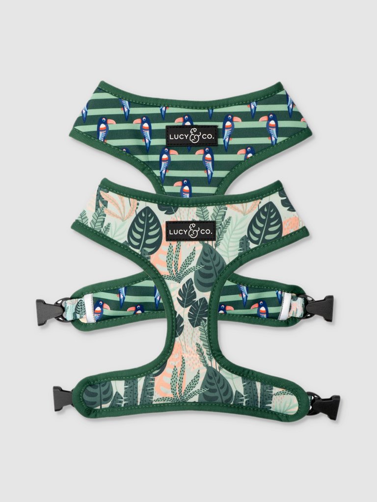 The Birds of Paradise Reversible Harness - Green