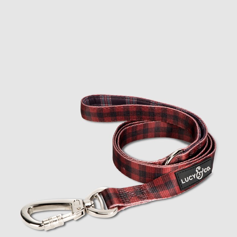 Lucy And Co Lucy & Co. The Holly Jolly Plaid Leash