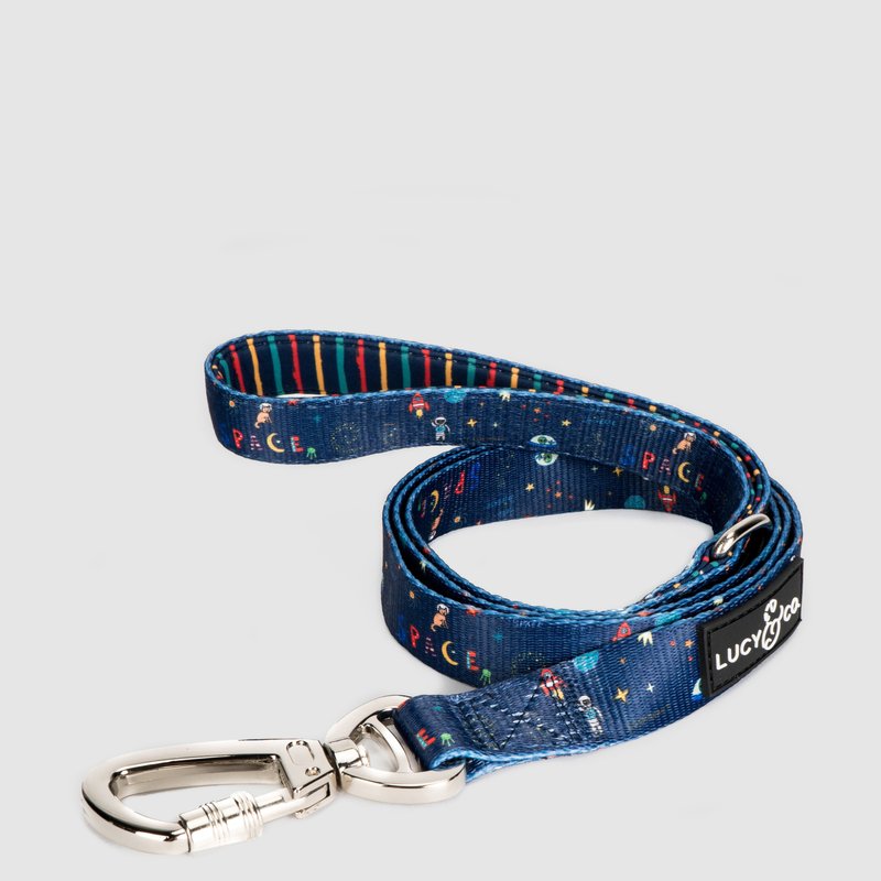 Lucy And Co Lucy & Co. The Space Doodle Leash In Blue