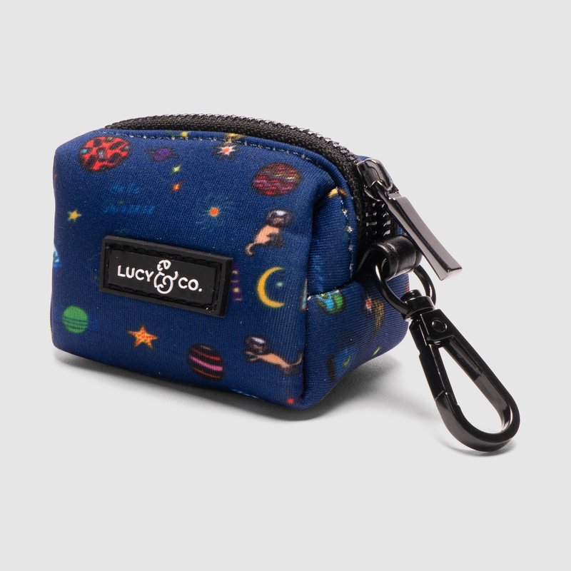 Lucy And Co Lucy & Co. The Space Doodle Poop Bag Holder In Blue