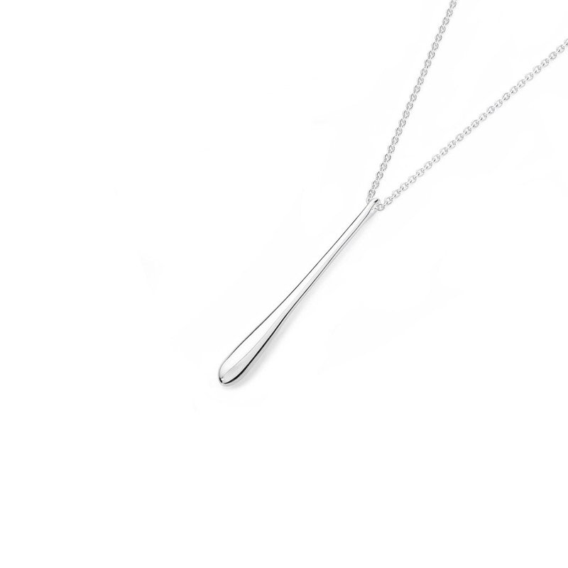 Lucy Quartermaine Long Drop Necklace In Grey