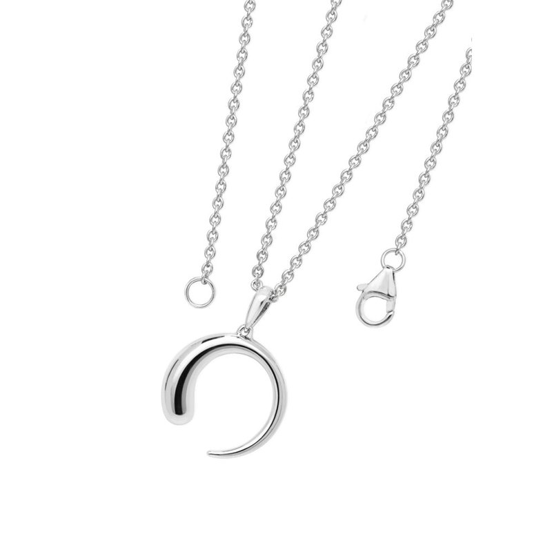 Lucy Quartermaine Luna Pendant Necklace In Grey
