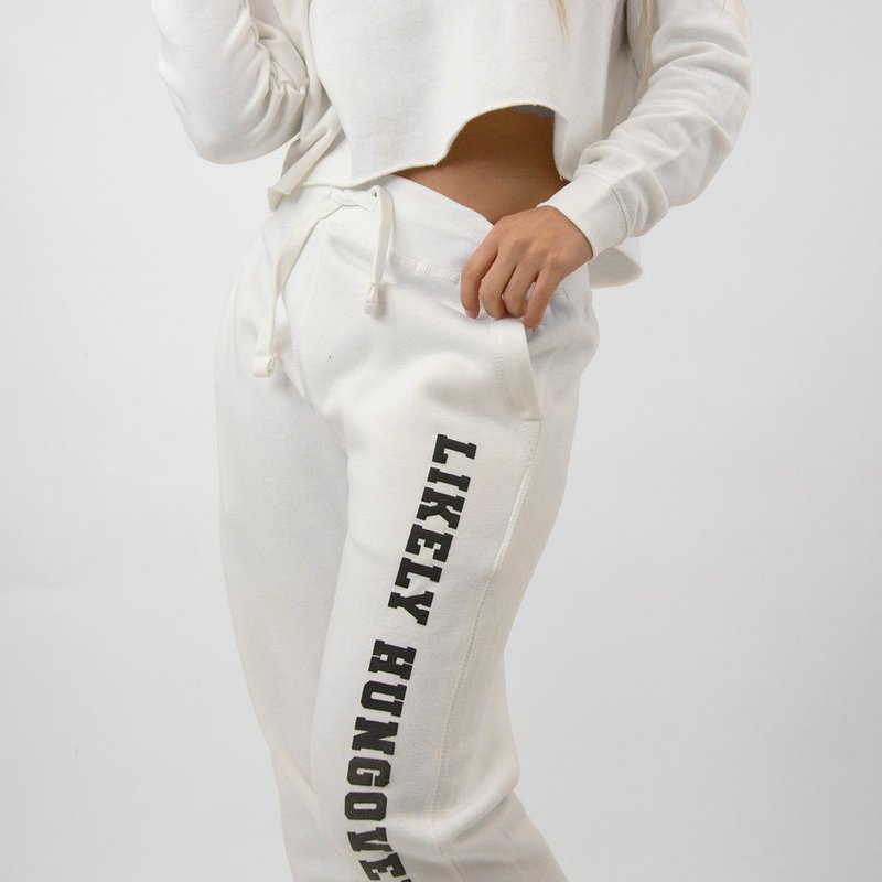Lulusimonstudio Likely Hungover Joggers In White