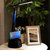 LumiCharge-T2W- LED Desk Lamp with Bluetooth Speaker & Wireless Phone Charger - Metallic Black
