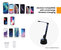 LumiCharge-T2W- LED Desk Lamp with Bluetooth Speaker & Wireless Phone Charger