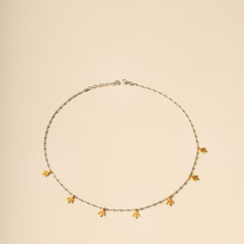 Luna Merdin Alka Thin Necklace In Gold