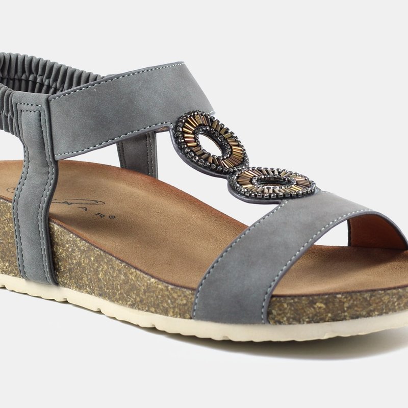 Shop Lunar Womens/ladies Barwell Sandals In Grey