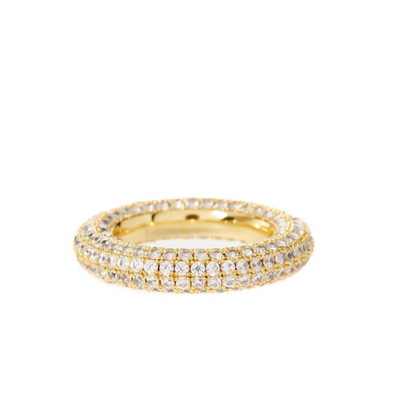 Shop Luv Aj Pave Amalfi Ring In Gold