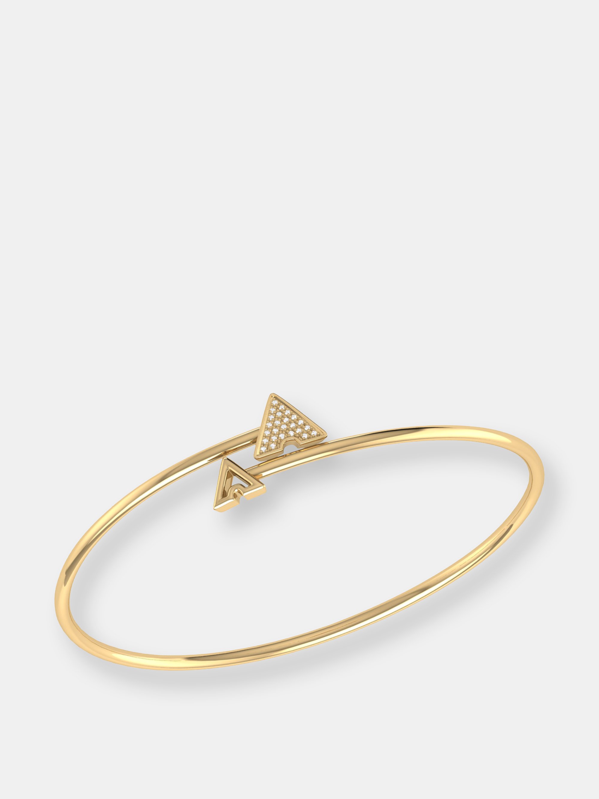 Diamond-in-Triangle Bangle