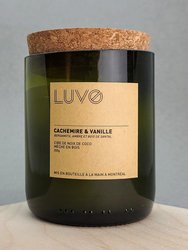 Cashemere & Vanilla Wooden Wick Scented Candle