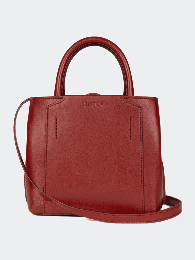 Dark Cherry Mini Handbag | The Nina - Red