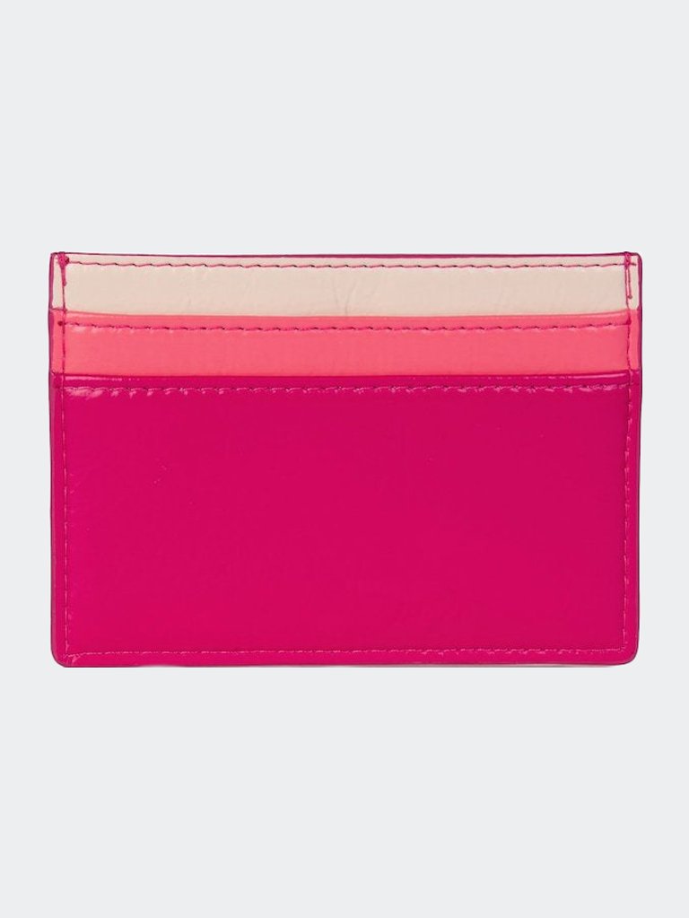 Pink Tricolour Card Holder | The Colvin
