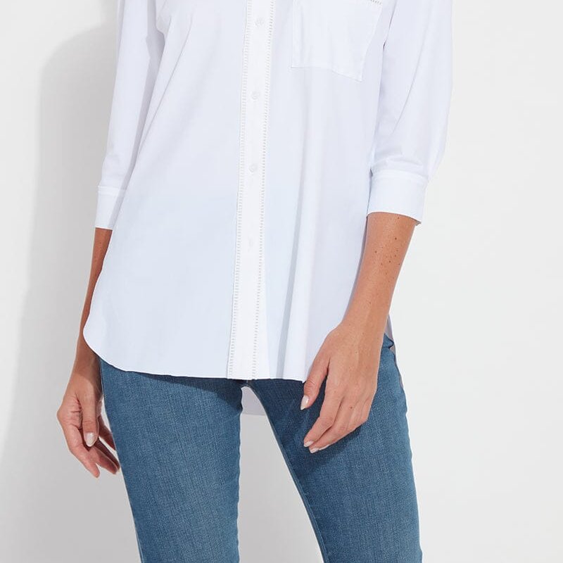 Lyssé Belynda Button Down Shirt In White