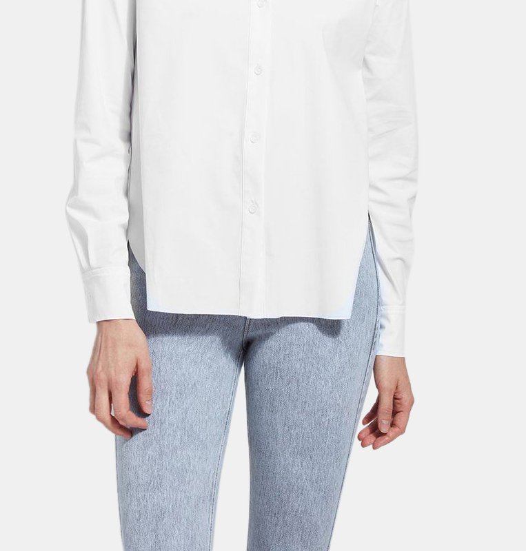 Lyssé Plus Size Schiffer Button-down Shirt In White