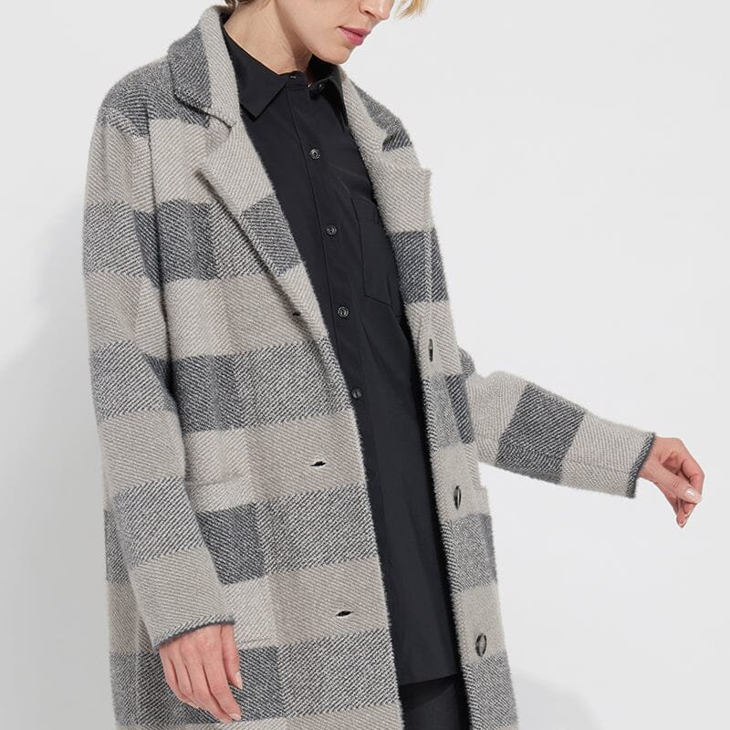 Lyssé Teddy Sweater Coat In Grey