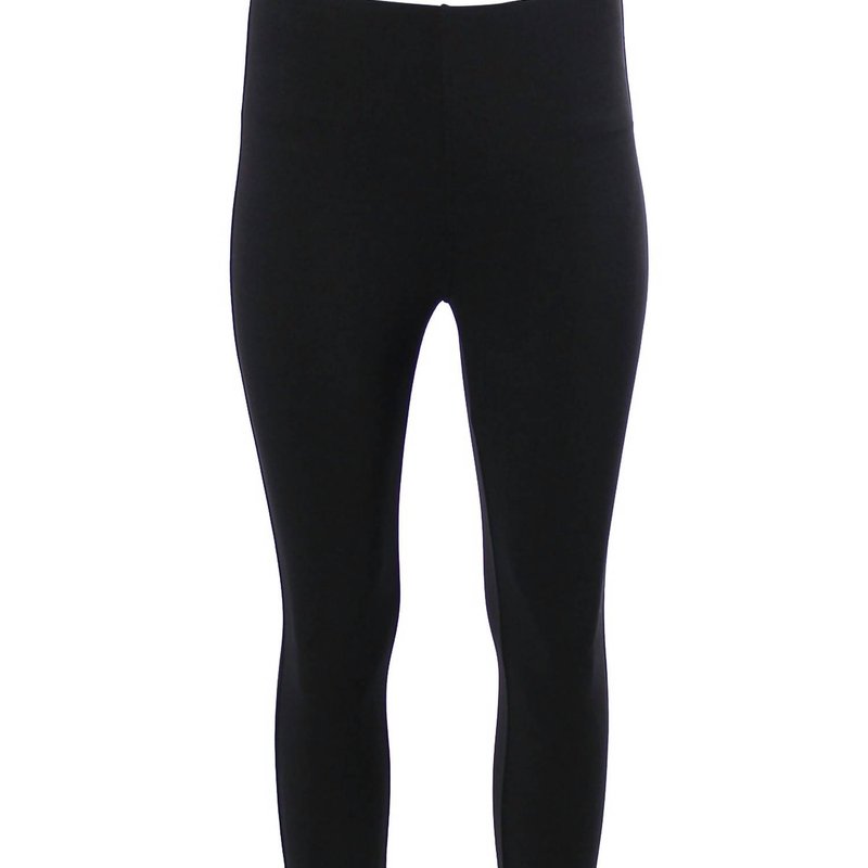 Shop Lyssé Women Carson Comfort Fit Solid Stretch Knit Leggings In Black