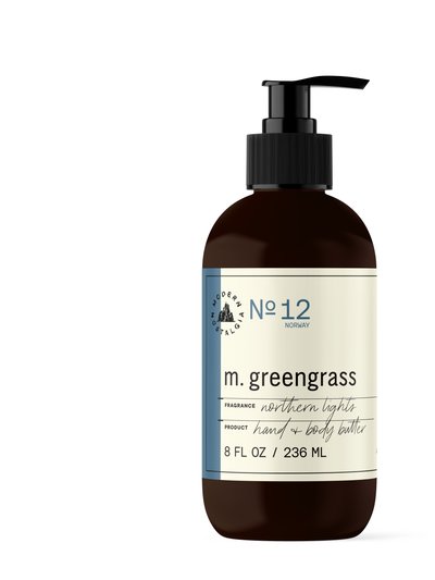 M.Greengrass Northern Lights 8 oz hand + body butter product