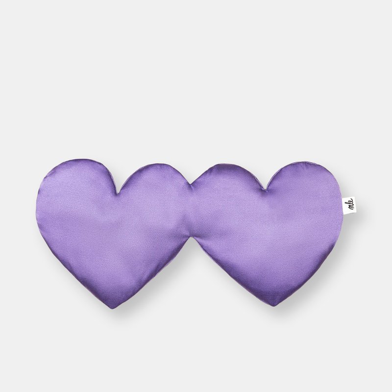Mle Heart Sleep Mask In Violet In Purple