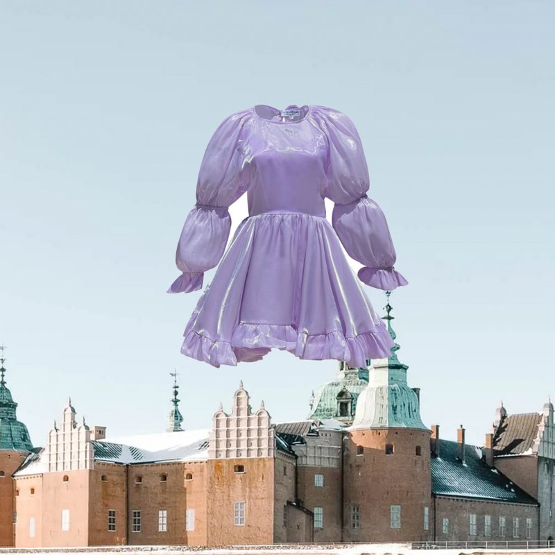 Madeleine Simon Studio Le Sireneuse Dress In Purple