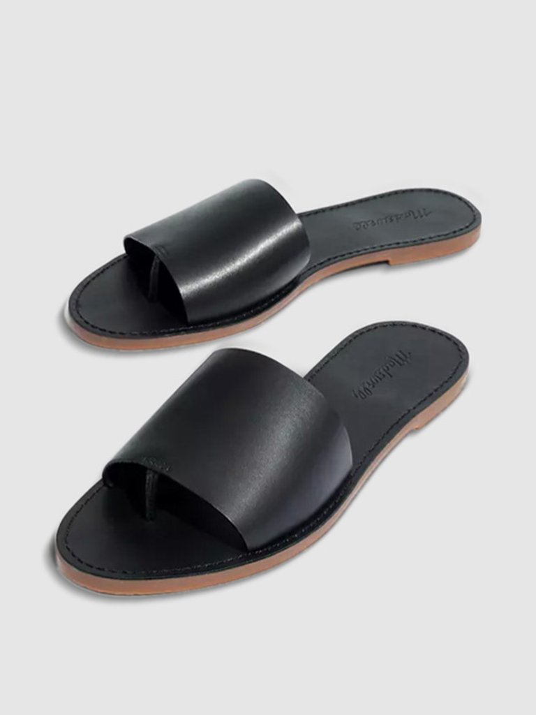 Boardwalk Post Slide Sandal - True Black