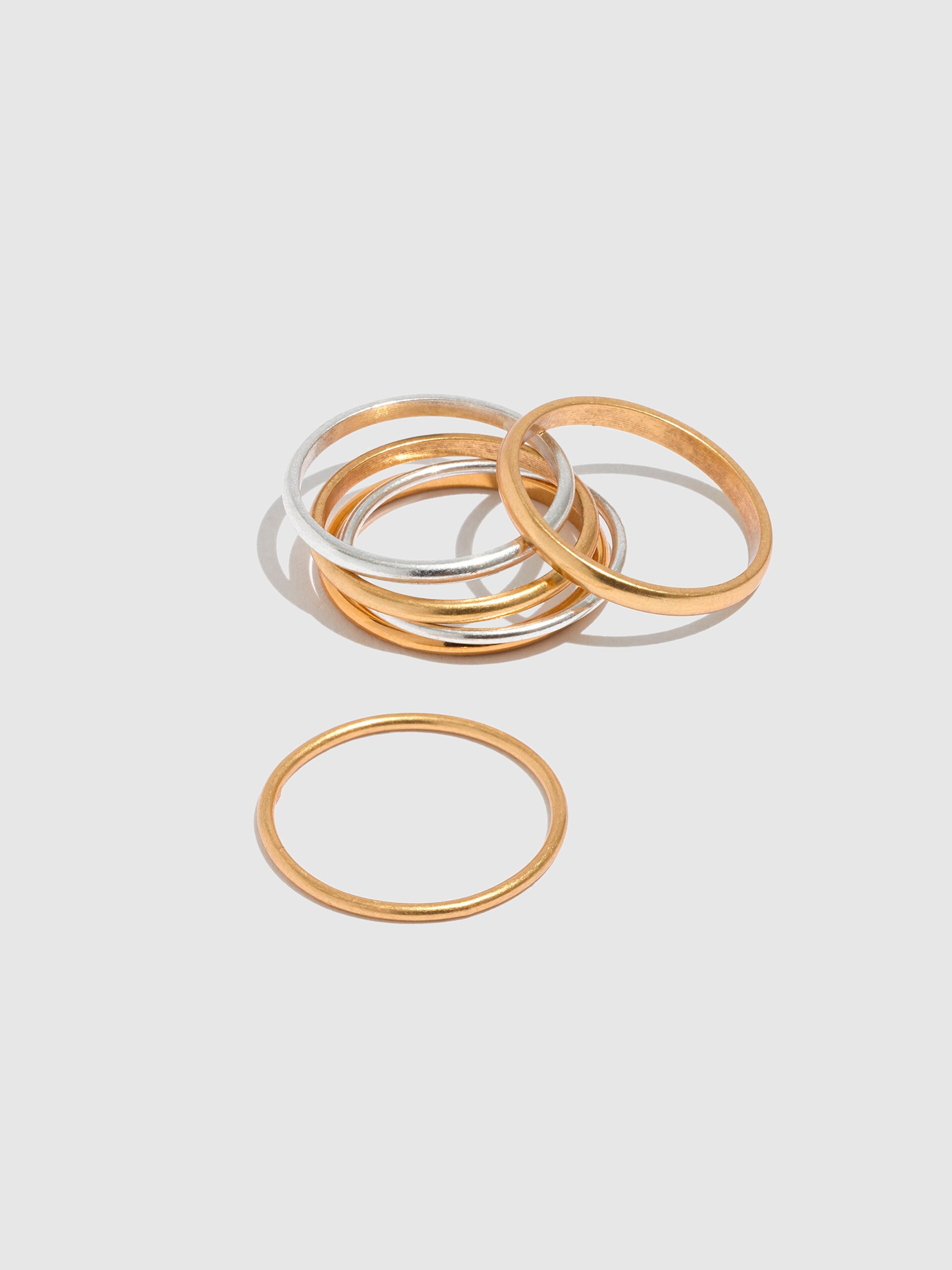 MADEWELL MADEWELL DELICATE STACKING RING SET