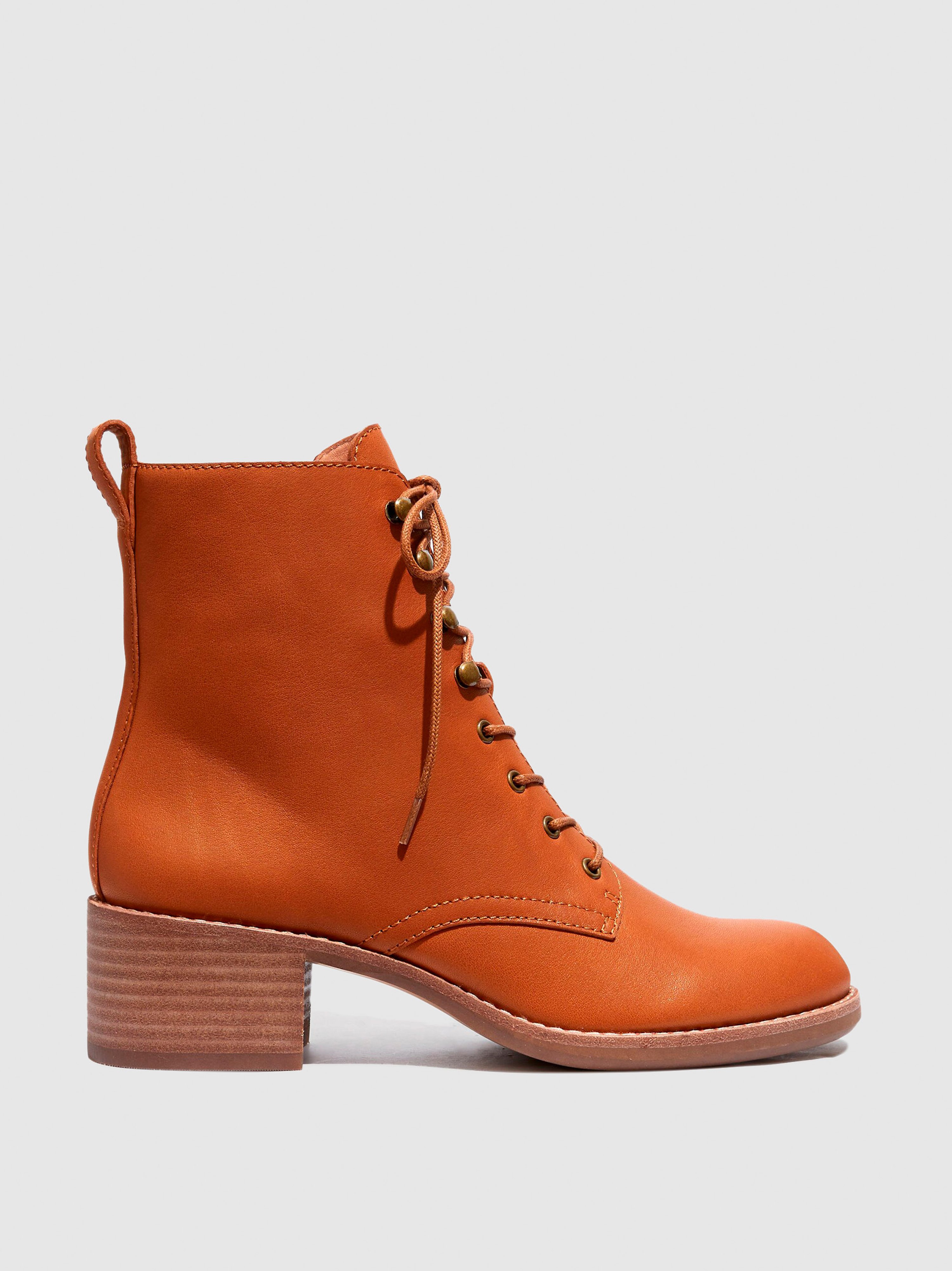 Madewell Patti Lace-up Boot In English Saddle