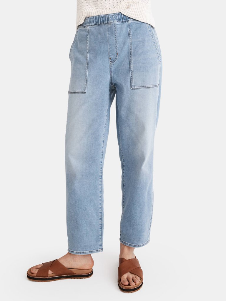 Supersoft Relaxed Pull On Jean - Bellview Wash