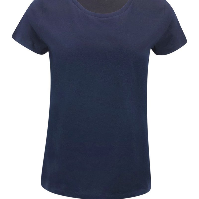 Madison Maison Cotton Navy T Shirt In Blue