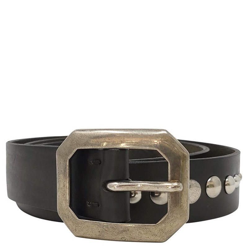 Madison Maison Leather Belt In Green