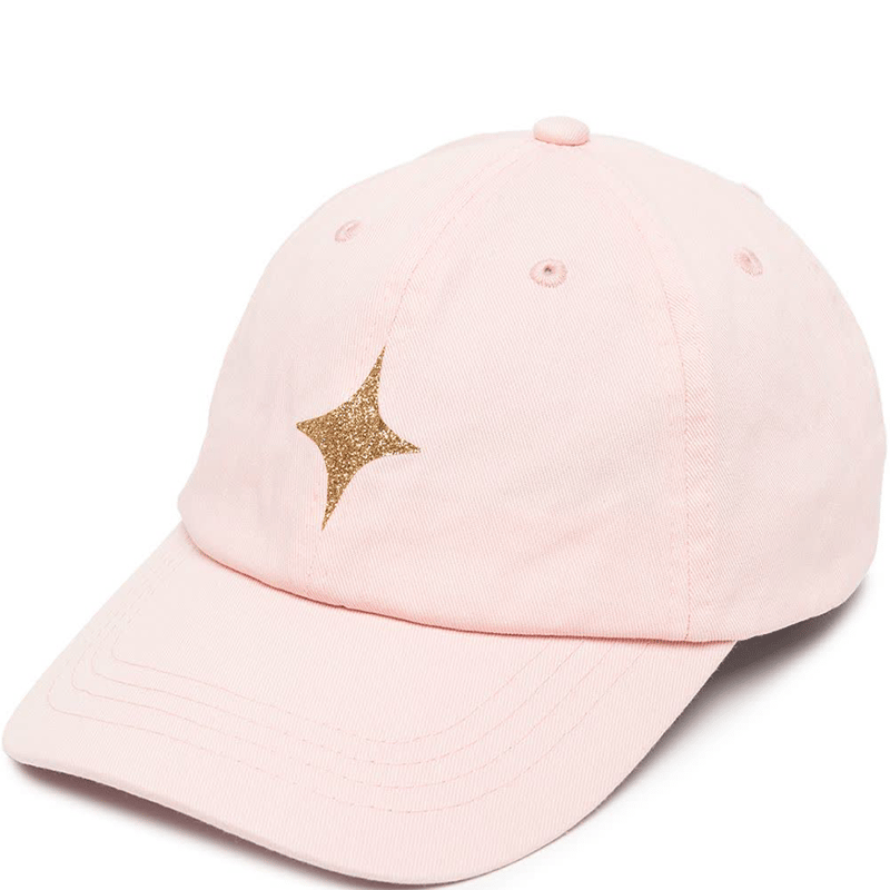 Shop Madison Maison Pastel Pink Baseball Cap With Glitter Star
