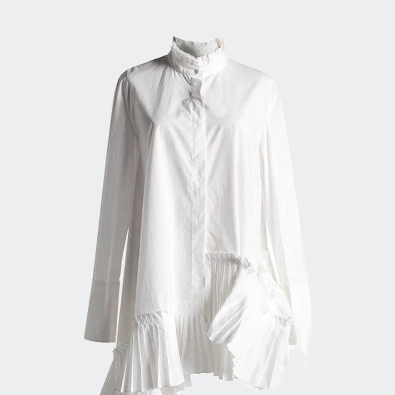 Madonna & Co Asymmetrical White Shirt