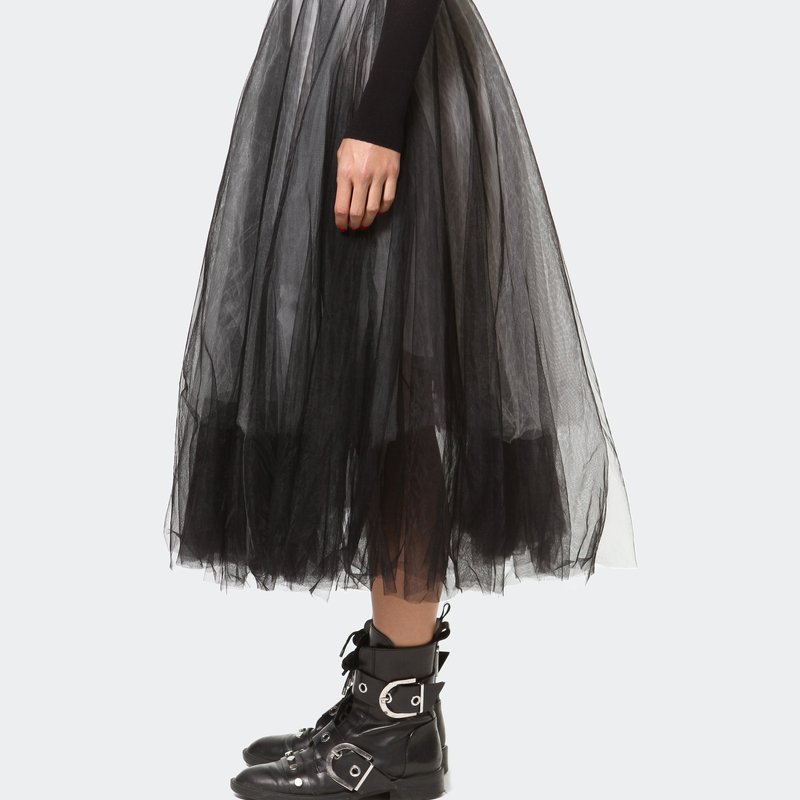 Shop Madonna & Co Lace & Tulle Statement Skirt In Black