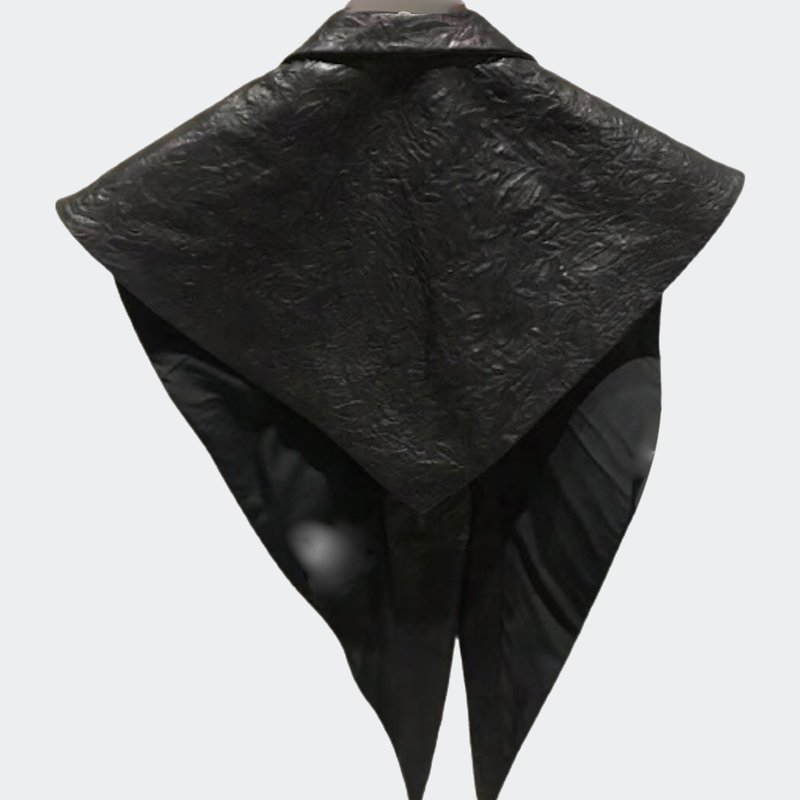 Shop Madonna & Co Leather Vest In Black