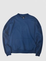 Baseball Graphic Sweatshirt - Blue - Blue