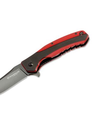 Magnum 01SC166 G-10 RB Tree Flipper Knife, Red And Black product
