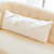 Faux Fur Lumbar Pillow with Adjustable Insert - White