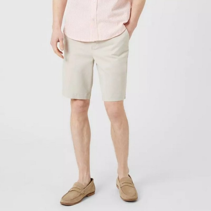 Maine Mens Premium Chino Shorts In White