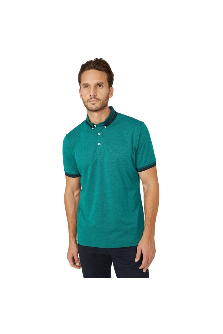 Mens Embroidered Polo Shirt XXL / Jade