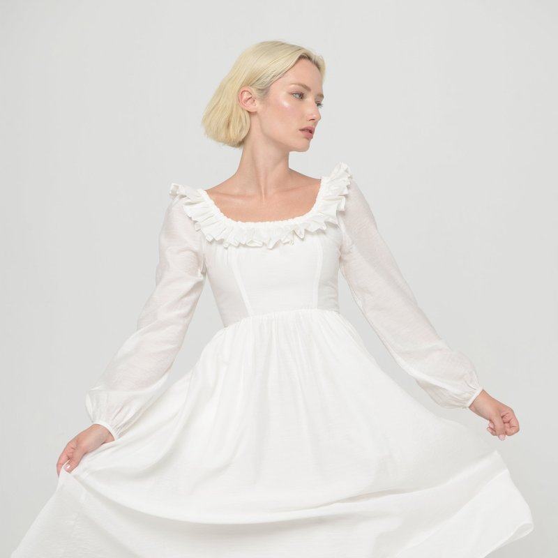 Maison Amory The Grove Dress In White