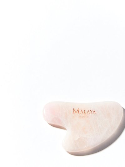 Malaya Organics Gua Sha Facial Lifting Tool - Rose Quartz product