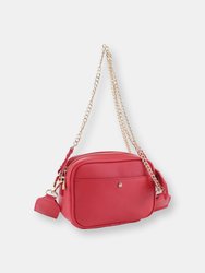 Kate Camera Bag with Webbing Strap - Red