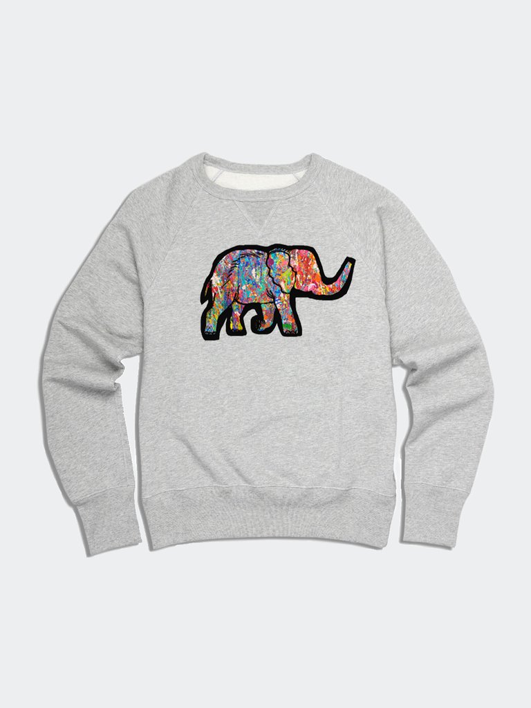 Funky Elephant Sweatshirt Unisex- Eco Friendly And Affordable