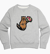 Unisex Romantic Racoon Sweater/Sweatshirt - Eco Friendly - Grey