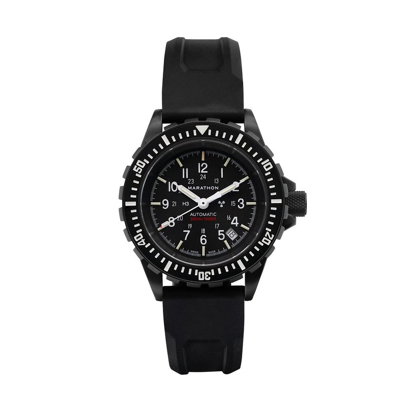 Shop Marathon 41mm Anthracite Large Diver's Automatic Watch (gsar) In Black